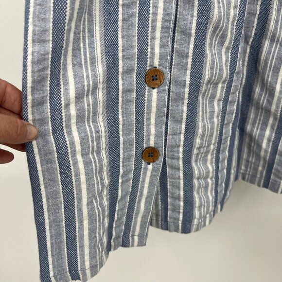 Roxy Women's Under The Cali Sun Button Front Dress Woman's size Large Cotton sum - Picture 6 of 15